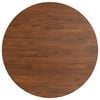 vidaXL Table Top Dark Brown Solid Oak Wood 15.7in x 0.6in Table Top