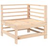 vidaXL Garden Lounge Set Natural Solid pine wood 6 Piece Set Modular