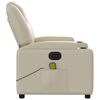 vidaXL Electric Massage Recliner Chair Cream