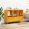 vidaXL Sideboard Mustard Yellow Cold-rolled steel Medium Sideboard