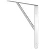 vidaXL Shelf Bracket Silver Stainless Steel Standard Decorative Inlays