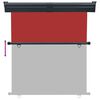 vidaXL Balcony Side Awning Red Steel, aluminum, 100% polyester