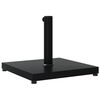 vidaXL Parasol Base Black Steel Medium Adjustable Feet Parasol Base