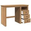 vidaXL Desk Honey Solid pine wood 44.1 x 17.7 x 29.5 in Desk