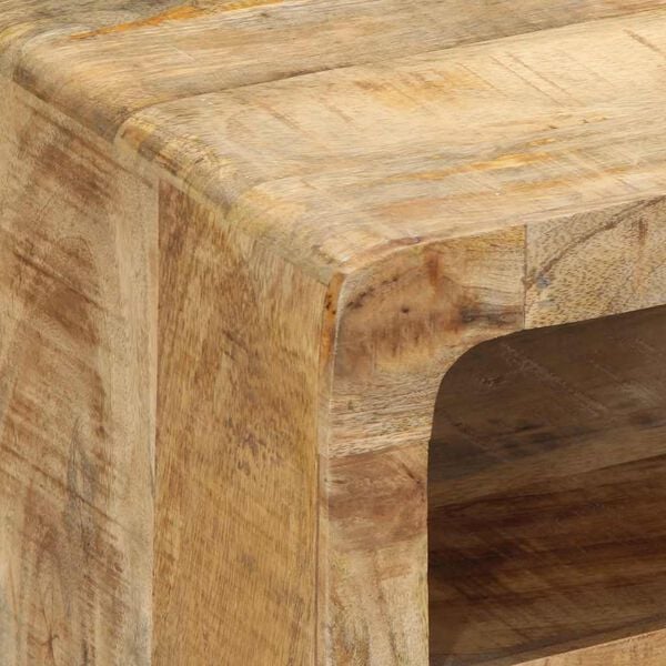 vidaXL TV Cabinet Rough Mango Solid rough mango wood Medium TV Cabinet