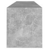 vidaXL TV Cabinet Concrete Grey 47.2x11.8x15.9" Engineered Wood