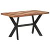 vidaXL Dining Table Honey Solid Acacia wood 55.1 x 27.6 x 29.5 in