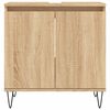 vidaXL Bathroom Cabinet Sonoma Oak Engineered Wood 22.8 x 13.0 x 23.6 in