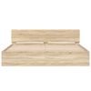 vidaXL Bed Frame Sonoma 75.98 x 79.92 in Engineered Wood