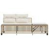 vidaXL Garden Sofa Set Beige, Cream White