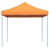 vidaXL Foldable Party Tent Pop-Up Orange 115.0x115.0x124.0"