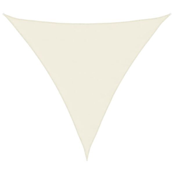 vidaXL Sun Sail Cream PU coated oxford fabric Large