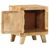 vidaXL Bedside Cabinet Rough mango wood natural finish Solid mango wood