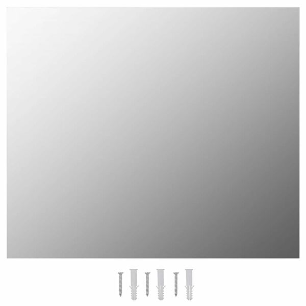 vidaXL Wall Mirror Transparent Glass, EVA 27.6 x 19.7 in