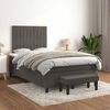 vidaXL Box Spring Bed Dark grey