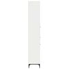 vidaXL Bathroom Cabinet High Gloss White 12.40 x 12.99 x 74.80 in