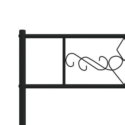 Close-up of corner post and decorative scrollwork on the headboard