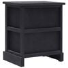 vidaXL Cabinet Set of 2 Black Paulownia wood Compact Cabinet