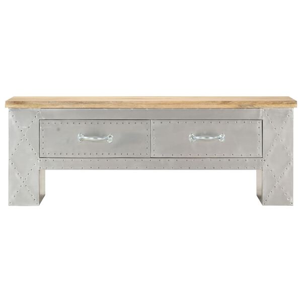 vidaXL Aviator Coffee Table 39.4"x19.7"x14.2" Solid Mango Wood