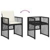 vidaXL Garden Dining Set 5 pcs Beige poly rattan