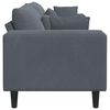 vidaXL Sofa with Cushion Dark Grey 98.43 x 30.31 x 29.92 in Velvet