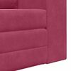 vidaXL Sofa Bed Wine Red 58.27 x 27.95 x 32.68 in Velvet