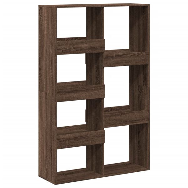 vidaXL Room Divider Brown Oak Engineered Wood Large Room Divider