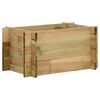vidaXL Planter Pine Green Treated Pinewood 15.7 in Durable Planter