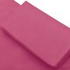 vidaXL Patio Lounge Bed with Canopy & Pillow Pink