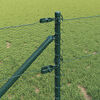 vidaXL Fence Post Green 82.02 x 2.62 ft (0.51 in mesh) Steel and PVC