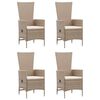 vidaXL Dining Set Beige, Cream White Solid Acacia Wood
