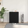 vidaXL Shoe Cabinet Black Oak 23.23 x 13.78 x 27.56 in Engineered Wood