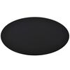 vidaXL Table Top Black Tempered Glass 23.6 in Diameter Heat-resistant