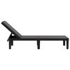 vidaXL Sun Lounger Black Polypropylene Standard Height-Adjustable