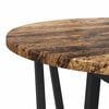 vidaXL Side Table Set 2 pcs Old wood and Black 19.7" x 19.7" x 19.9