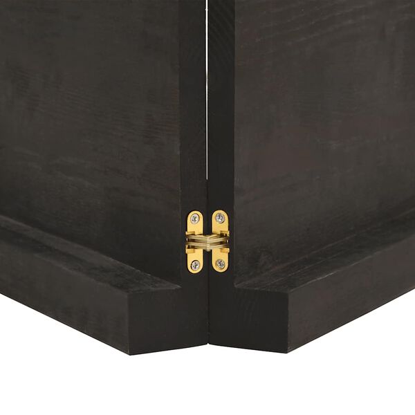 vidaXL Table Top Dark Brown Solid Oak Wood 78.7 x 15.7 In Large Foldable