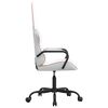 vidaXL Gaming Chair White and Pink PVC, Cotton, Polyester, Metal, Plywood