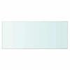 vidaXL Glass Panel Set of 2 Clear Tempered glass 27.6x11.8 in