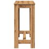 vidaXL Bar Table Artisan Oak 40.2x19.7x40.7" Engineered Wood