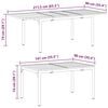 vidaXL Extension Table 2 pcs Anthracite 210 x 90 x 73 cm Steel