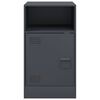 vidaXL Bedside Cabinet Set of 2 Anthracite Cold-rolled steel Medium