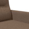 vidaXL 2-seater Sofa Brown Fabric (100% polyester), Metal, Textilene