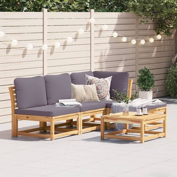 vidaXL Garden Lounge Set Dark grey