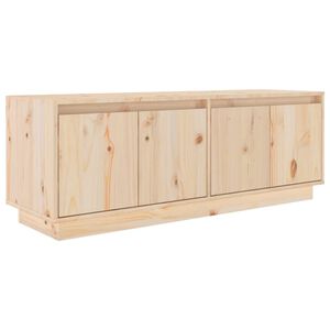 vidaXL TV Cabinet 43.3x13.4x15.7" Solid Wood Pine