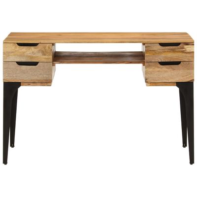 vidaXL Desk 43.3"x19.7"x29.9" Solid Mango Wood
