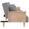 vidaXL Sofa Bed Light Grey Fabric (100% polyester), plywood Standard