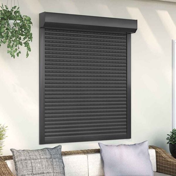 vidaXL Roller Shutter Aluminium 43.3x51.2" Anthracite