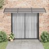 vidaXL Door Canopy Black Polycarbonate 118.1 x 39.4 in Durable