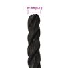 vidaXL Work Rope Black 0.79 " 328.1 ' Polypropylene