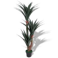 vidaXL Artificial Yucca Plant with Pot 61" Green